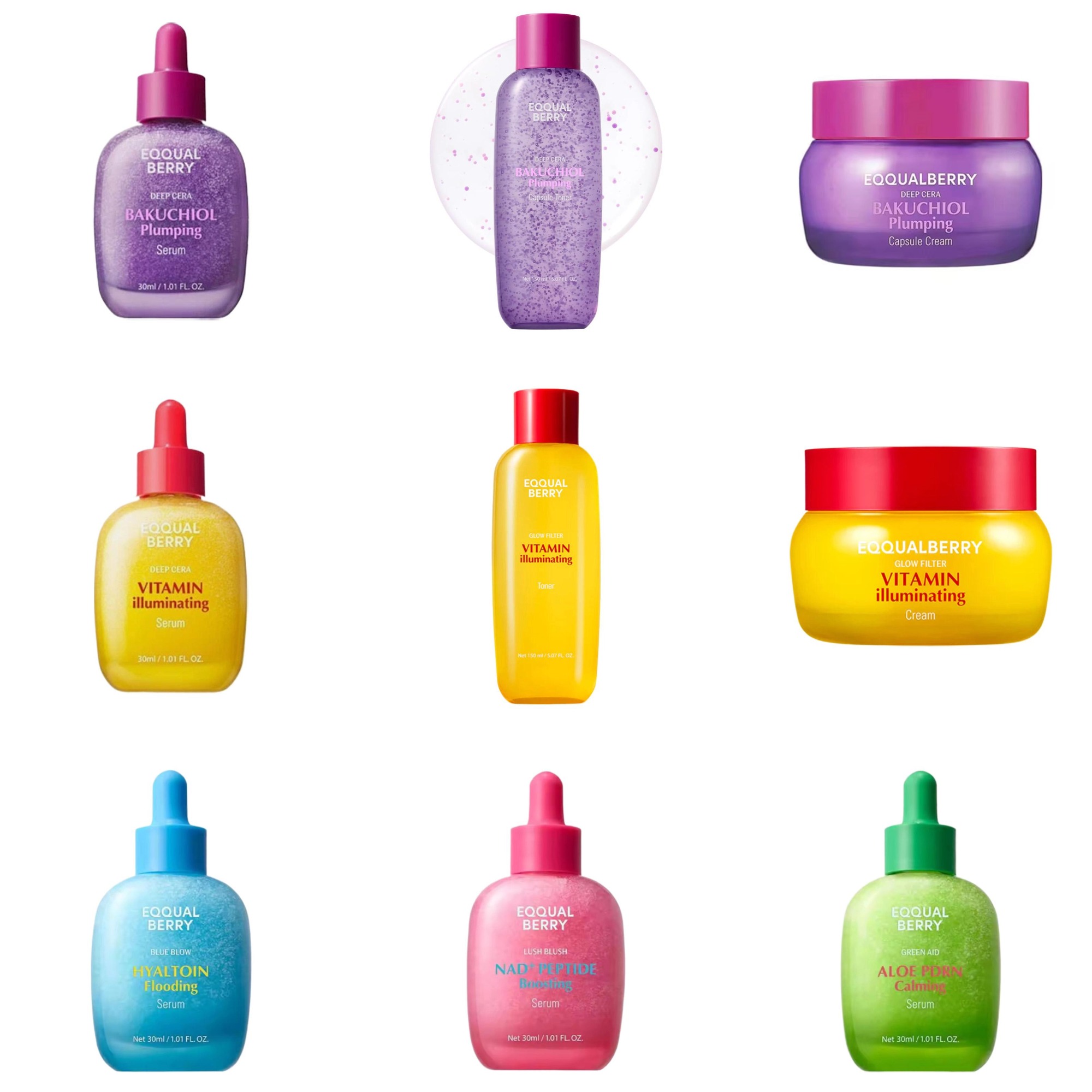 Skincare Vitamin C - Siero Rimpolpante EQQUALBERRY BAKUCHIOL 5.000 PPM