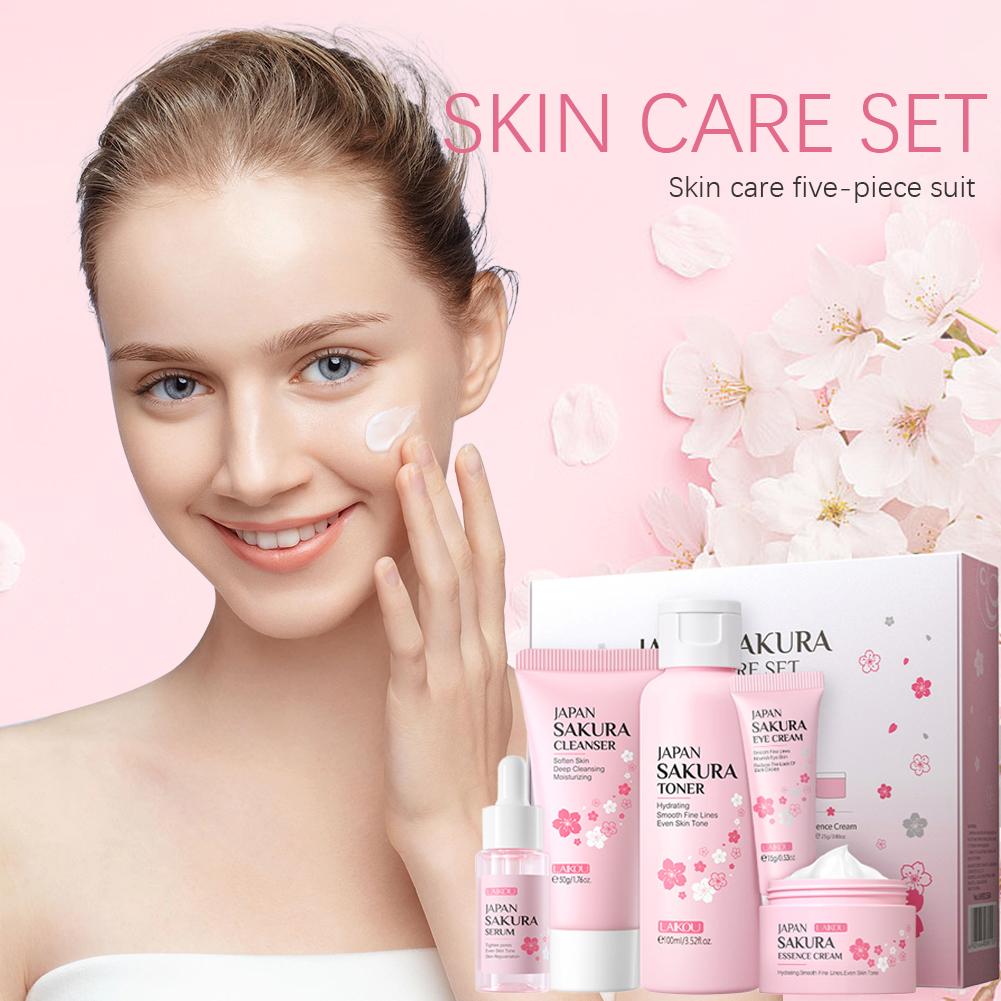 5/3 pz/set Sakura Set Per La C - Skincare Pink recensione e prezzo