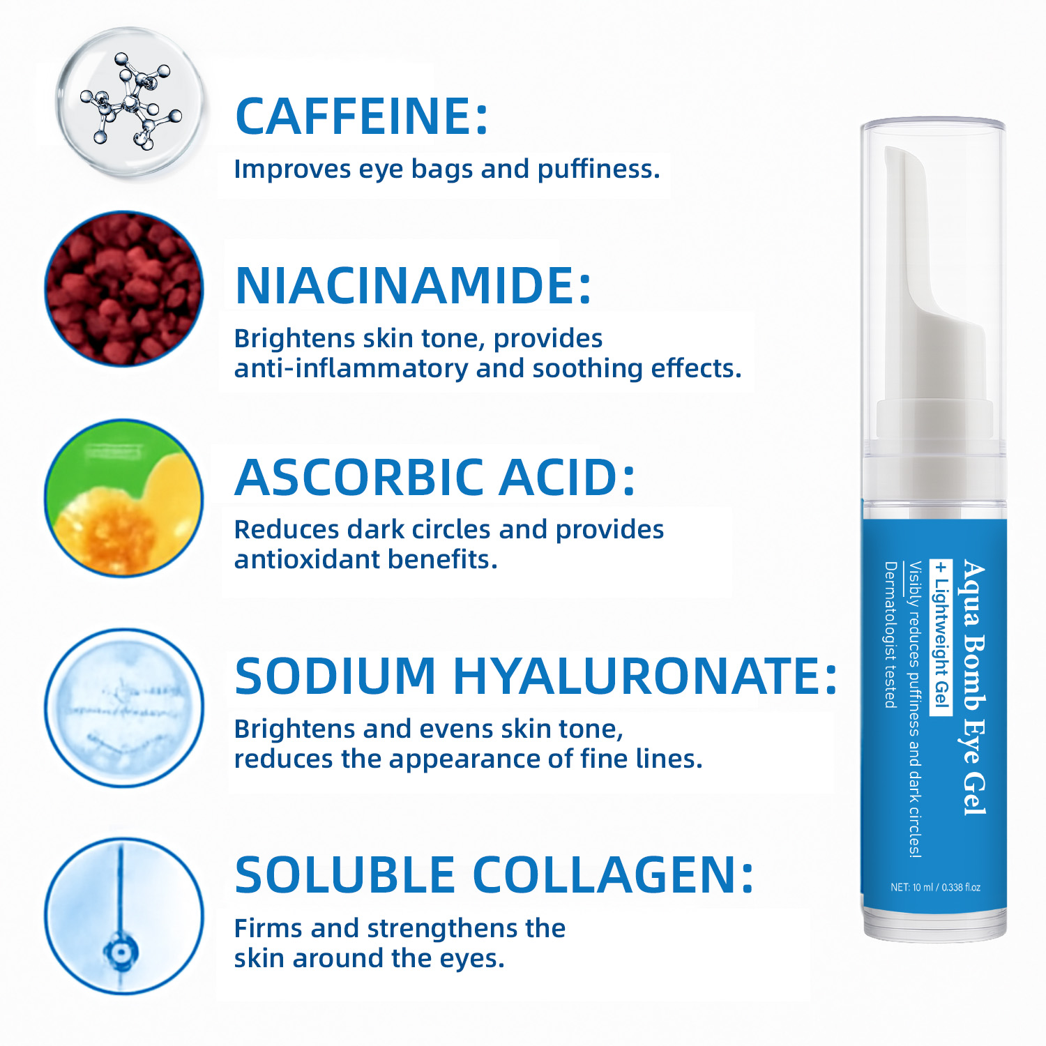 Gel Occhi Aqua Cooling con Caf - Hyaluronic Acid Serum recensione e prezzo